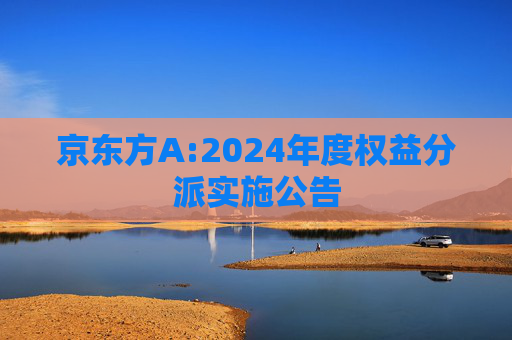 京东方A:2024年度权益分派实施公告