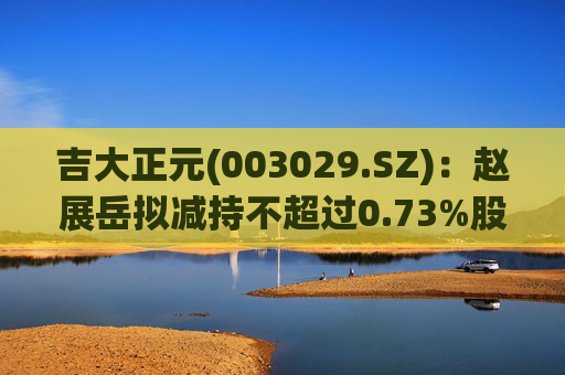 吉大正元(003029.SZ):赵展岳拟减持不超过0.73%股份