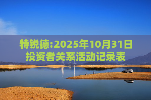 特锐德:2025年10月31日投资者关系活动记录表  第1张
