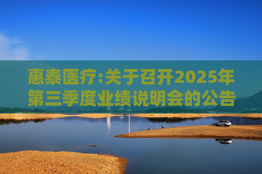 惠泰医疗:关于召开2025年第三季度业绩说明会的公告  第1张