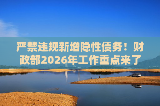 严禁违规新增隐性债务！财政部2026年工作重点来了