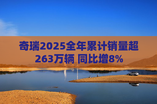 奇瑞2025全年累计销量超263万辆 同比增8%  第1张