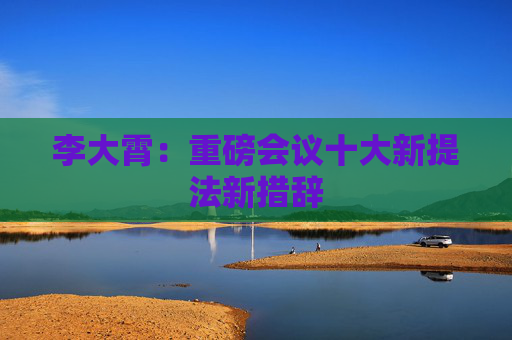 李大霄：重磅会议十大新提法新措辞