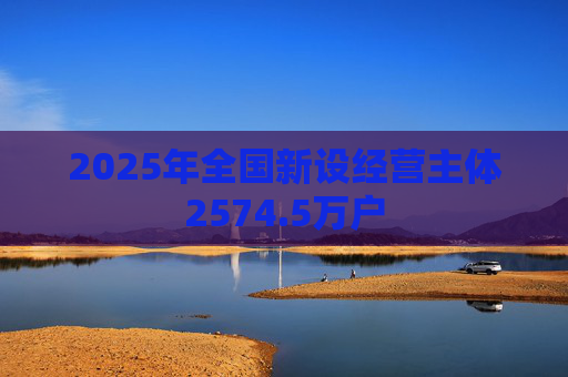 2025年全国新设经营主体2574.5万户