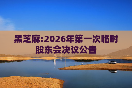 黑芝麻:2026年第一次临时股东会决议公告