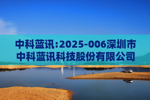 中科蓝讯:2025-006深圳市中科蓝讯科技股份有限公司投资者关系活动记录表