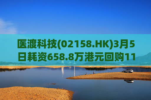 医渡科技(02158.HK)3月5日耗资658.8万港元回购116.7万股