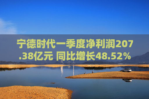 宁德时代一季度净利润207.38亿元 同比增长48.52% 第1张 宁德时代一季度净利润207.38亿元 同比增长48.52% 第1张