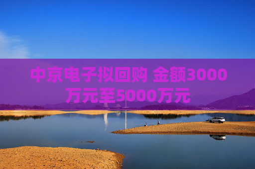 中京电子拟回购 金额3000万元至5000万元 第1张 中京电子拟回购 金额3000万元至5000万元 第1张