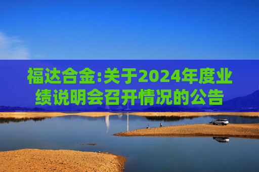 福达合金:关于2024年度业绩说明会召开情况的公告  第1张