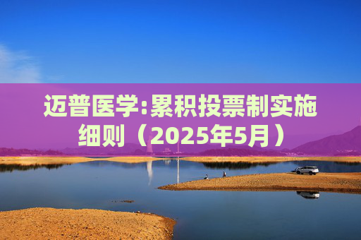 迈普医学:累积投票制实施细则（2025年5月）