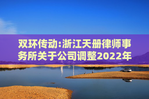 双环传动:浙江天册律师事务所关于公司调整2022年股票期权激励计划行权价格的法律意见书