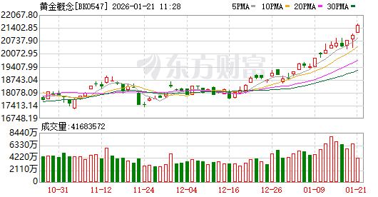 地缘冲突不断 金价再创历史新高！这些黄金概念股业绩有望高增长  第1张